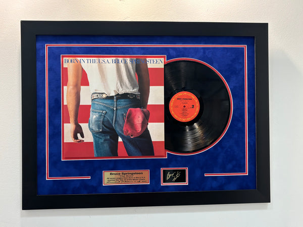 Bruce Springsteen Born In The U.S.A. Framed Vinyl Record Display Wall Art
