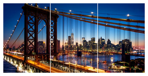 Brooklyn Bridge 3 Panel HD Acrylic Print