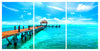 Ocean View 3 Panel HD Acrylic Print