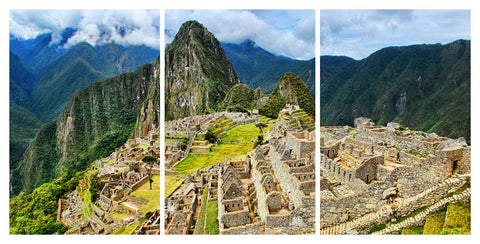 Machu Picchu 3 Panel HD Acrylic Print