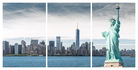 New York Skyline 3 Panel HD Acrylic Print