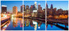 New York Skyline 3 Panel HD Acrylic Print