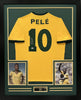 Pele Autographed Jersey Framed